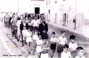 Oran - Eglise Saint-Louis procession
